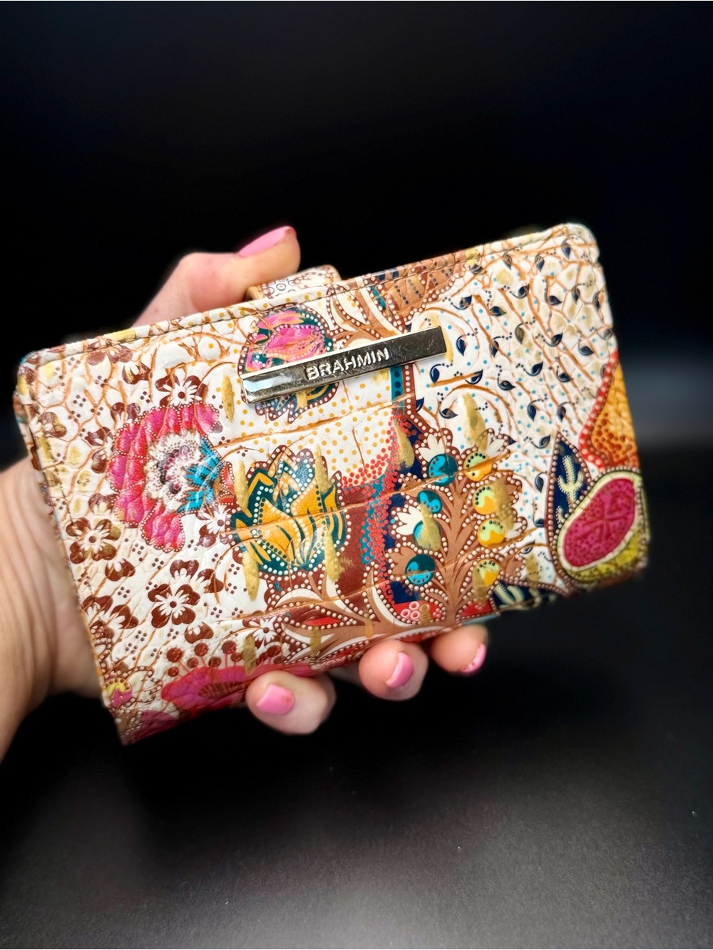 Brahmin Limited Edition Boho 2010’s Marketplace Melbourne Hannah Wallet EUC